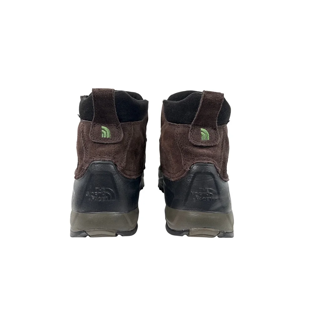 The North Face Snowfuse Winter Boots Mens 12.5 Brown Suede Waterproof Insulated